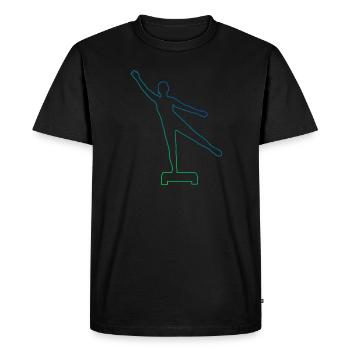Entraînement en force Entraînement aérobique - T-shirt Premium bio Homme - noir - Devant - Nico (187cm)