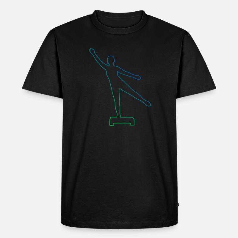 Krafttraining Aerobic Konditionstraining - Männer Premium Bio T-Shirt - Schwarz