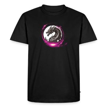 Dragon - T-shirt Premium bio Homme - noir - Devant - Nico (187cm)