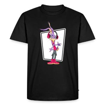 HipHop MC Real Ghetto Battle Rap Music Freestyle - T-shirt Premium bio Homme - noir - Devant - Nico (187cm)