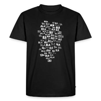 Bla bla bla - T-shirt Premium bio Homme - noir - Devant - Nico (187cm)