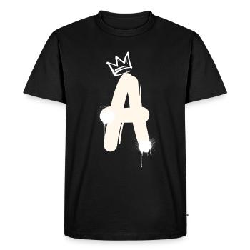 A - T-shirt Premium bio Homme - noir - Devant - Nico (187cm)
