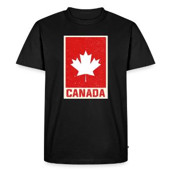 Canada - Men's Premium Organic T-Shirt - black - Front - Nico (187cm)