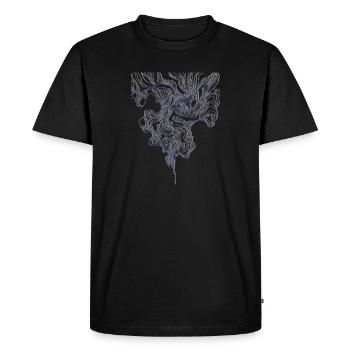 Style de fumée - T-shirt Premium bio Homme - noir - Devant - Nico (187cm)