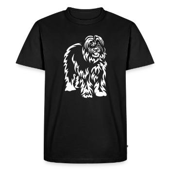 Gos d’Atura Catala « Black Edition » - T-shirt Premium bio Homme - noir - Devant - Nico (187cm)