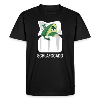 Schlafocado Avocado Sleep Shirt Officially Funny - Men's Premium Organic T-Shirt - black - Front - Nico (187cm)