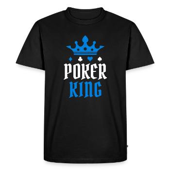 Joueurs professionnels jouer casino poker roi poker tour - T-shirt Premium bio Homme - noir - Devant - Nico (187cm)