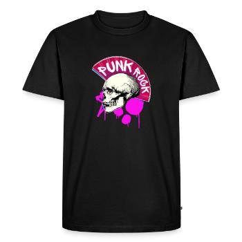 Festival et musique... punk... Jupe - T-shirt Premium bio Homme - noir - Devant - Nico (187cm)