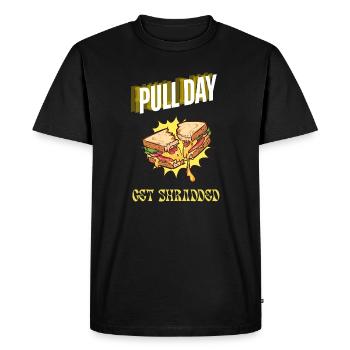 Pull Day Sandwich – Get Shredded Retro - T-shirt Premium bio Homme - noir - Devant - Nico (187cm)