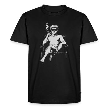  David Michalengelo as Mafia Icon - Men's Premium Organic T-Shirt - black - Front - Nico (187cm)