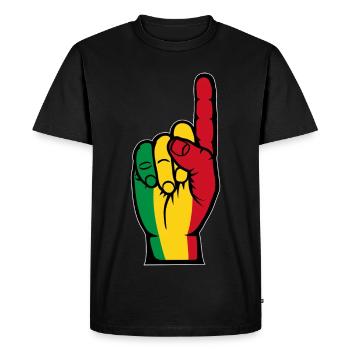 Drapeau du Mali numéro 1 - T-shirt Premium bio Homme - noir - Devant - Nico (187cm)