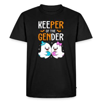 Révélation du sexe d’Halloween - T-shirt Premium bio Homme - noir - Devant - Nico (187cm)