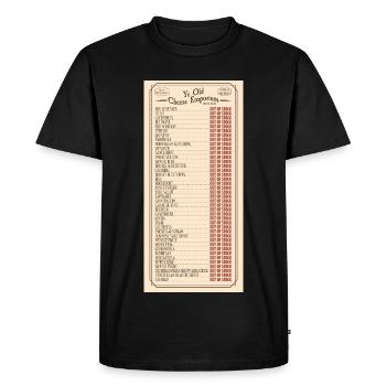 Croquis du Ye Olde Cheese Emporium - T-shirt Premium bio Homme - noir - Devant - Nico (187cm)