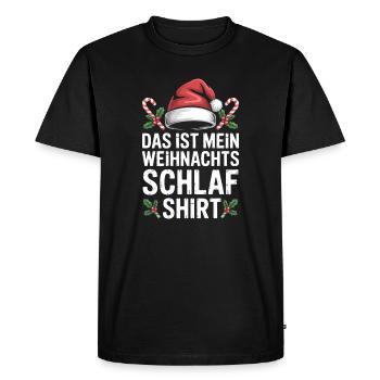 My Christmas Sleep Shirt - Men's Premium Organic T-Shirt - black - Front - Nico (187cm)