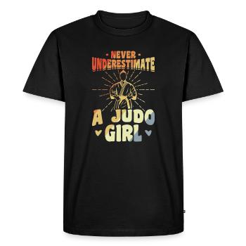 Judo Filles - T-shirt Premium bio Homme - noir - Devant - Nico (187cm)