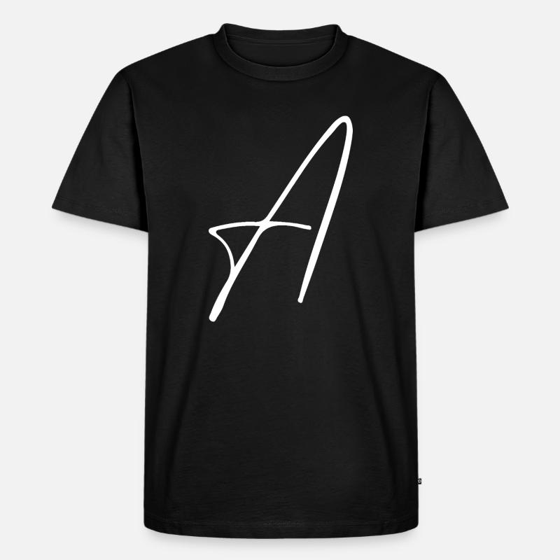A - Männer Premium Bio T-Shirt - Schwarz