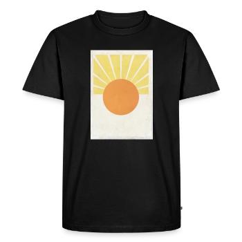 Soleil - T-shirt Premium bio Homme - noir - Devant - Nico (187cm)