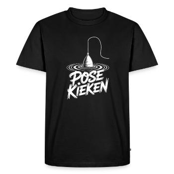 Fishing Saying Pose - Men's Premium Organic T-Shirt - black - Front - Nico (187cm)