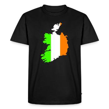 Pays d’Irlande - T-shirt Premium bio Homme - noir - Devant - Nico (187cm)