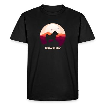 Chow Chow - T-shirt Premium bio Homme - noir - Devant - Nico (187cm)