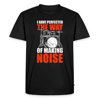 Drum Drummer Drumming Drummers - Men's Premium Organic T-Shirt - black - Front - Nico (187cm)