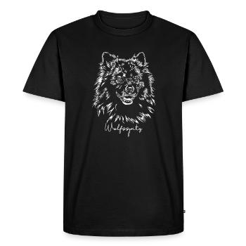 WOLFSSPITZ Wilsigns Dogs Gift Idea - Men's Premium Organic T-Shirt - black - Front - Nico (187cm)