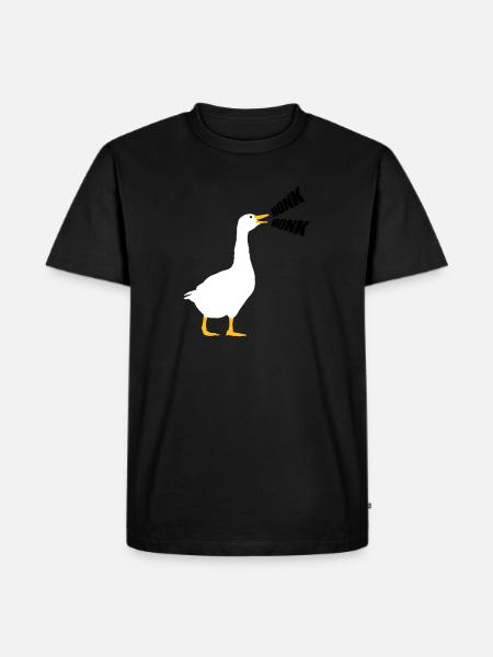Honk Honk Goose - Men's Premium Organic T-Shirt - black