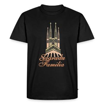 Sagrada Familia Gaudi Art Church Barca - Men's Premium Organic T-Shirt - black - Front - Nico (187cm)
