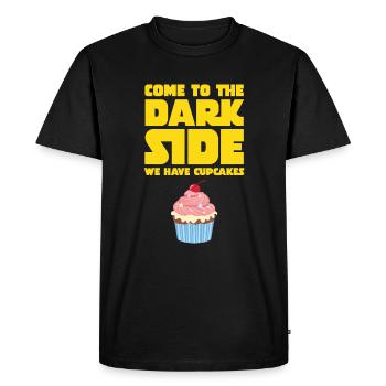 Come To The Dark Side - We Have Cupcakes - T-shirt Premium bio Homme - noir - Devant - Nico (187cm)