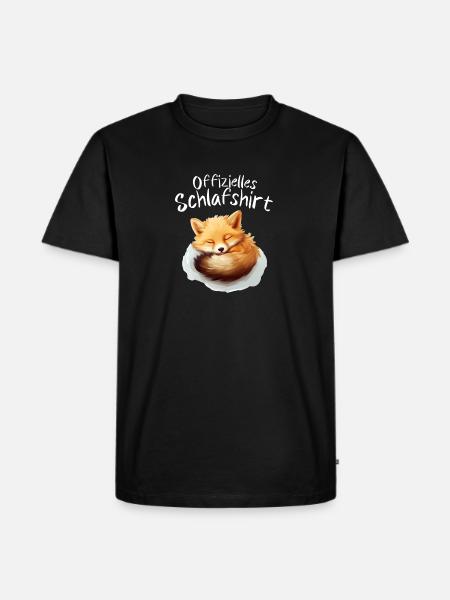 Schlafshirt - Männer Premium Bio T-Shirt - Schwarz