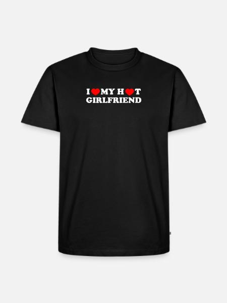 J’aime ma copine chaude - T-shirt Premium bio Homme - noir