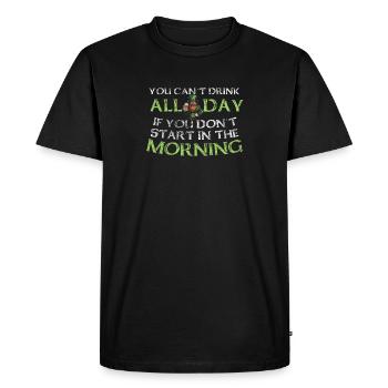 you can't drink - Men's Premium Organic T-Shirt - black - Front - Nico (187cm)