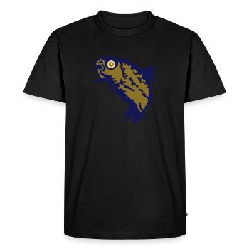 truite (3c) - T-shirt Premium bio Homme - noir - Devant - Nico (187cm)