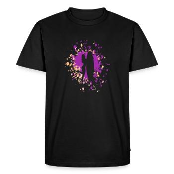 Surfer Girl Color Splash - T-shirt Premium bio Homme - noir - Devant - Nico (187cm)