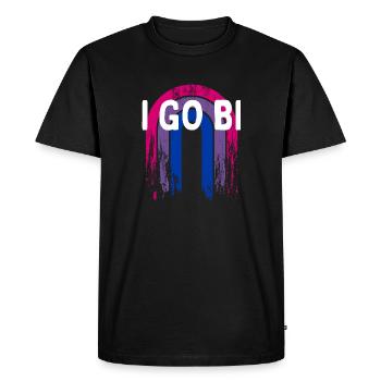 Je deviens bisexuel LGBTQ Bi Pride LGBT Dictons LGBT - T-shirt Premium bio Homme - noir - Devant - Nico (187cm)