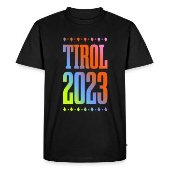Tyrol 2023 - T-shirt Premium bio Homme - noir - Devant - Nico (187cm)