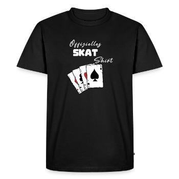 Chemise officielle Skat - T-shirt Premium bio Homme - noir - Devant - Nico (187cm)