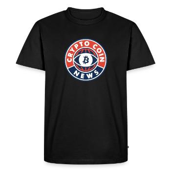 CRYPTO COIN NEWS - BITCOIN - ALTCOIN - BLOCK CHAIN - Men's Premium Organic T-Shirt - black - Front - Nico (187cm)