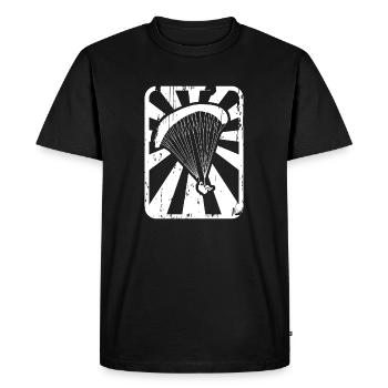 Parapente - T-shirt Premium bio Homme - noir - Devant - Nico (187cm)