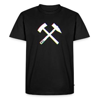 Schlägel & Eisen - Erzgebirge Mode et habillement - T-shirt Premium bio Homme - noir - Devant - Nico (187cm)
