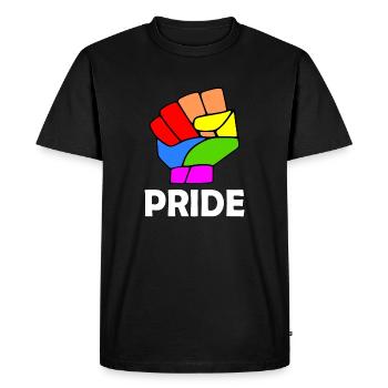 Pride - T-shirt Premium bio Homme - noir - Devant - Nico (187cm)