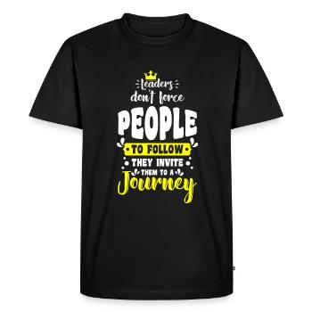 Boss Job Supervisor Employee - Men's Premium Organic T-Shirt - black - Front - Nico (187cm)