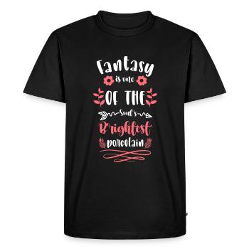 Elf Wand - Men's Premium Organic T-Shirt - black - Front - Nico (187cm)