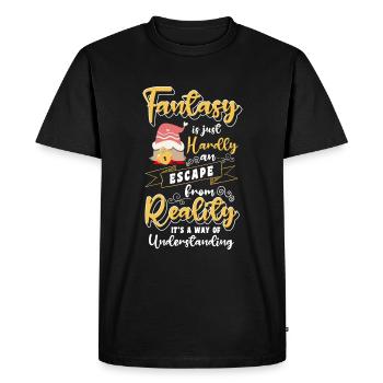 Gnome à chapeau pointu - T-shirt Premium bio Homme - noir - Devant - Nico (187cm)