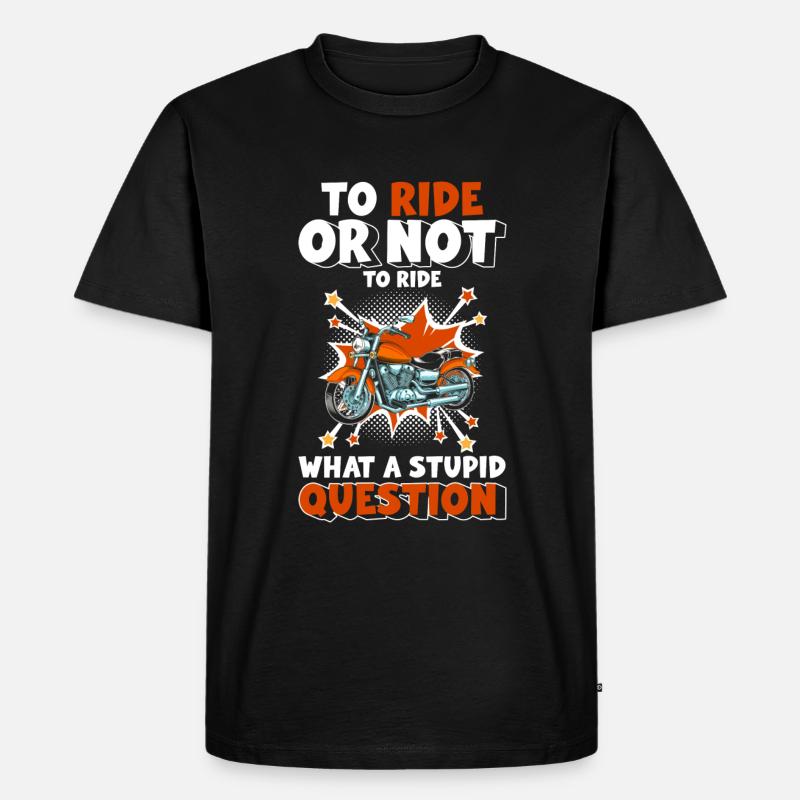 Retro Style Illustration - Männer Premium Bio T-Shirt - Schwarz