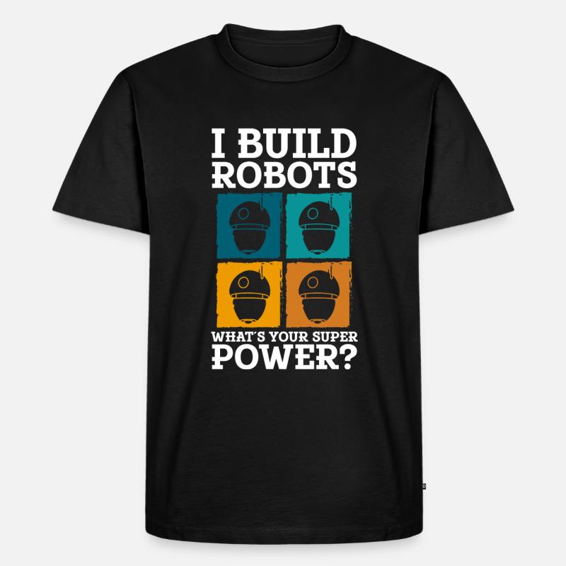 Android Electrique Cyborg - T-shirt Premium bio Homme - noir