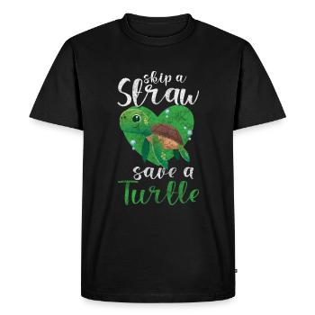 Défenseurs des droits des animaux Conservation de la nature Amour animal Sans viande - T-shirt Premium bio Homme - noir - Devant - Nico (187cm)
