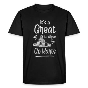 Vainqueur de la course de karting - T-shirt Premium bio Homme - noir - Devant - Nico (187cm)