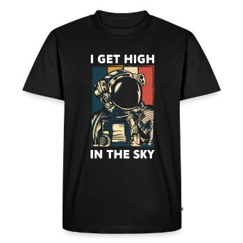 Astronomy Telescope Sun Space - Men's Premium Organic T-Shirt - black - Front - Nico (187cm)