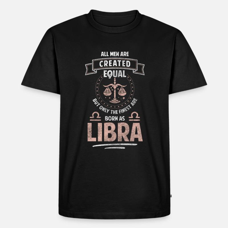 Horoskop Sternbild September Aberglauben - Männer Premium Bio T-Shirt - Schwarz